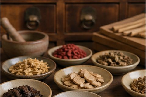 Traditional Chinese herbal ingredients used in a Perth consultation