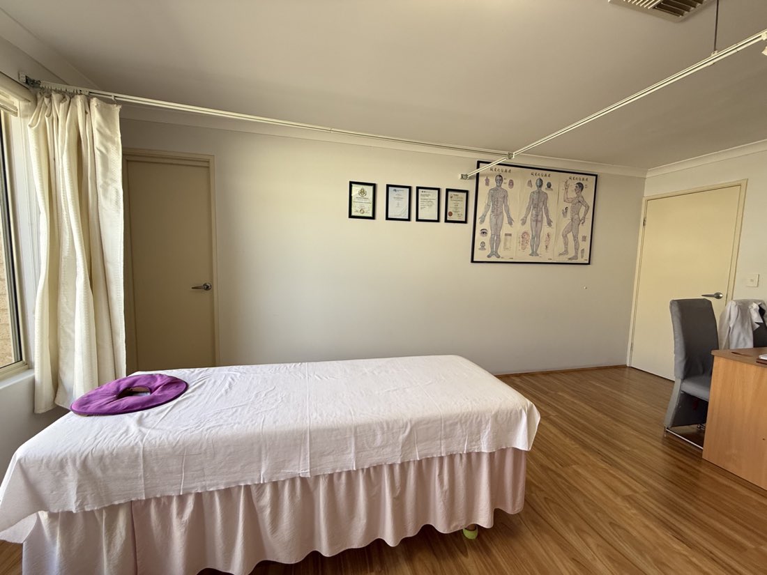 Calm treatment space at Perth Acupuncture and Herbal Clinic