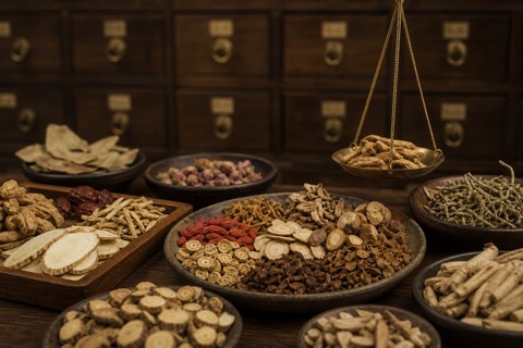 Traditional Chinese herbal ingredients used in a Perth consultation